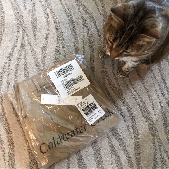 NWT Coldwater Creek Tan Ponte Capri Jeans Size 12 - Picture 4 of 4